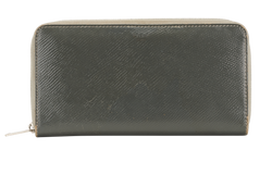 Celine Zip Around Wallet, Leather, Grey, MII, 1*